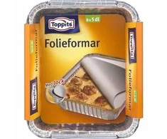 Toppits Folijos formelės su dangteliais 5 dl 12 vnt. DFP
