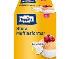 Toppits Didelės keksiukų formelės, 12 vnt., DFP pakuotėje
