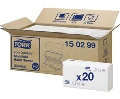 Tork - Minkštas rankšluostis trijų plokščių sulankstytas, baltas - Universalus