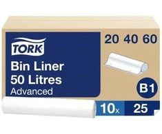 Tork 204060, 50 l, permatomas, 25 vnt., 360 mm, 70 mm, 70 mm