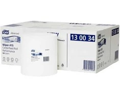 Popieriniai rankšluosčiai Tork Wiping Centerfeed M2 (130034), 1 sluoksnis, baltos spalvos, 165 m