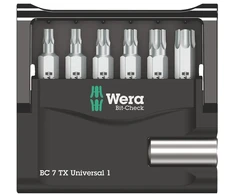 TORX antgaliu rinkinys su laikikliu WERA 056294