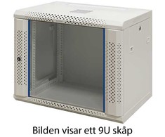 19” Komutacinė spinta TOTEN, System Z, 6U, 600x600, stiklinės durys , balta / ZS66066000 / 19-Z6606V