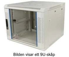 19" komutacinė spinta TOTEN, System Z, 9U, 600x600, stiklinės durys, iki 60kg, balta / ZS66096000 / 19-Z6609V