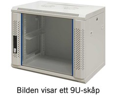 19" Komutacinė spinta TOTEN, System Z, 12U, 600x600, stiklinės durys, iki 60kg , balta / ZS66126000 / 19-Z6612V