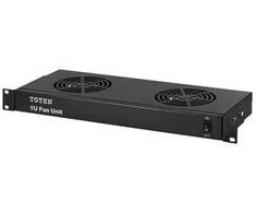 Toten Deltaco SA.2902.0301, Ventiliatoriaus skydelis, Juoda, 2 ventiliatorius(iai), 1U, 230 V, 430 mm