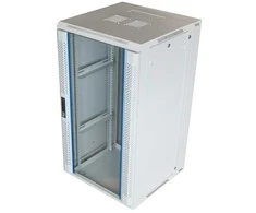 Toten „System Z“, 19 colių sieninė spintelė, 22U, 600x600, stiklinės durys, balta