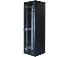 TOTEN System G, 19" spintelė, 42U, 600x600, stiklinės priekinės durys, metalinis galas