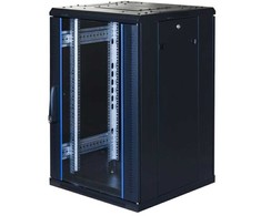 Toten „SystemG“ 19" spintelė 18U 600x600 stiklinės durys, atidaromos gale, 800 kg