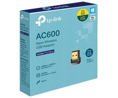 TP-Link Archer T2U Nano, Vielinis, USB, WLAN, Wi-Fi 5 (802.11ac), 433 Mbit/s, Juoda