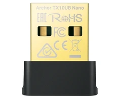 TP-Link Archer TX10UB Nano, belaidis, USB, „Bluetooth“, 600 Mbit/s, juodas