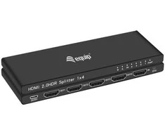 TP-Link Equip HDMI skirstytuvas 2.0, 4 prievadai, itin plonas, 4K/60Hz, juodas