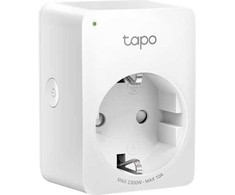 TP-Link Tapo Mini išmanusis „Wi-Fi“ lizdas, vidinis, baltas, namams, polikarbonatas (PC), statusas, CE, RoHS