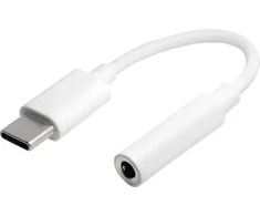 C2G Transmedia MA 10L, 3.5mm, Male, USB Type-C, Female, Baltas