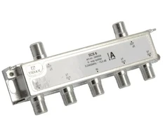 Triax SCS 6, Kabelių skirstytuvas, 75 O, 5–2400 MHz, Sidabrinis, Baltas, Kištukas/Kištukas, 16,5 dB
