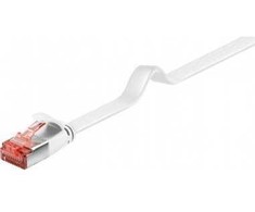 Goobay 94915, 1 m, Cat6, U/FTP (STP), RJ-45, RJ-45, Balta