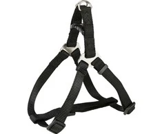 TRIXIE Premium One Touch petnešos, XS-S 30-40cm/10mm, juodos