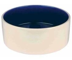 TRIXIE 2452, Šuo, Keramika, Mėlyna, Kreminė, Augintinių šėrimo dubenėlis, Vienspalvis, 2,3 l