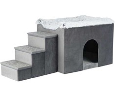 Trixie 38039, Cave pet bed, Indoor, Cat, Pilkas, Rectangular, Monochromatic