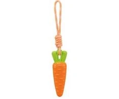 Trixie Žaislas šuniui Morka ant virvės, TPR, 20 cm/39 cm