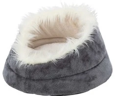 Trixie Minou bed, round, ø 47 × 26 cm, pilkas/light pilkas