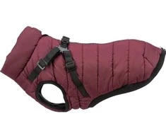 Trixie Pirou žieminė striukė su petnešom, S: 40 cm, t.raudona