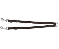 Trixie Pavadis premium dviems šunims XS-M 40 - 70 cm / 15 mm, juodas