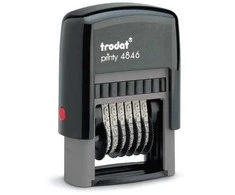 Trodat 4846, Juoda, Pilka, 69 mm, 29 mm, 90 mm, 54 g, 1 vnt.