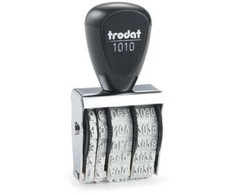 Trodat 77938, Date stamp, Juodas, 35 mm, 25 mm, 71 mm, 26.5 g