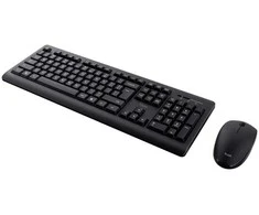 Trust Computer Products Trust Primo Belaidė klaviatūra &amp; pelė set, Wireless, RF belaidė, Membrane, QWERTY, Juodas, su pele