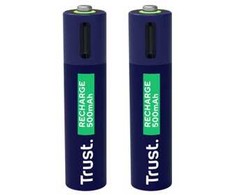 Trust Computer Products Trust 25585, Įkraunama baterija, AAA, 2 vnt., 500 mAh, 1 val., Trumpasis jungimas