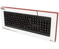 Klaviatūra Trust Computer Products „Trust Primo“, viso dydžio (100 %), laidinis, USB, membraninis, juodas