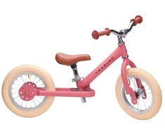 Trybike - 2 plieniniai ratai - Vintage Rose (30TBS-2-PNK-VIN)