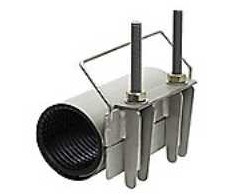Tvarsčio įvorė 48-52x200mm - AISI316-EPDM. Vienpusis įtempimas, su rankena. AVK