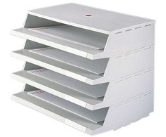 Twinco Dokumentų dėklai Twin Panorama pilki 2100-9 4 dėklai/vnt - (4 vnt.)