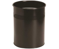 Twinco šiukšliadėžė TWIN metalinė, 15 l, juoda