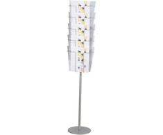 Twinco TWIN AGENDA Brošiūrų stovas grindims A6, 36 skyriai Sidabrinis 280x345x1500mm (1 vnt.)