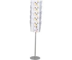 Twinco TWIN AGENDA Brošiūrų stovas grindims A6, 36 skyriai Sidabrinis 280x345x1500mm (1 vnt.)