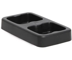 Twinco TWIN Base duo Style šiukšliadėžėms, 2 x 20 l, juodos spalvos