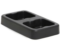 Twinco TWIN Base duo Style šiukšliadėžėms, 2 x 20 l, juodos spalvos