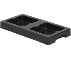 Twinco TWIN Base duo Style šiukšliadėžėms 2x53L - juoda