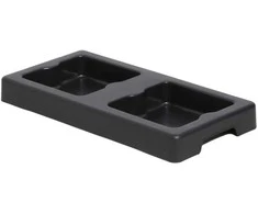 Twinco TWIN Base duo Style šiukšliadėžėms 2x53L - juoda