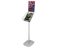 Plakatas Twinco TWIN informacinis stovas A4 Alu 330x220x1305 mm