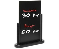 Plakatas Twinco TWIN meniu lenta stalui, A4 formato, juoda