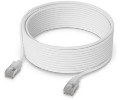 Ubiquiti Ubiquiti UACC-Cable-Patch-EL-C6A-8M-W kabelis sieciowy Półprzezroczysty, Baltas Cat6a