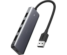 Ugreen USB HUB – 4x USB 3.2 Gen 1 su mikro USB maitinimo prievadu pilka spalva (CM219 50985)