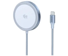 UGREEN W753 MagFlow magnetinis belaidis įkrovimo kilimėlis 25W Qi2 sertifikuotas sidabrinis