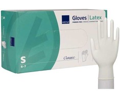 Abena Examination glove, ABENA Classic, S, natūralus, latex, powder-free - (150 pcs.)