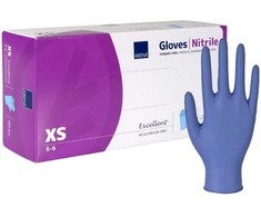 Abena Artykuły higieniczne Examination glove ABENA Excellent XS dark mėlynas nitrile powder-free accelerator-free (200 pcs.)
