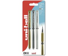 UNIBALL Uni-ball Signo 153 gel roller - guld/sølv/hvid
